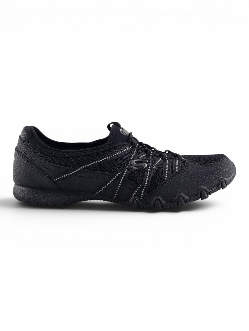 Skechers Women Black Air Cooled Memory Foam Relaxed Fit Sneakers 7.5